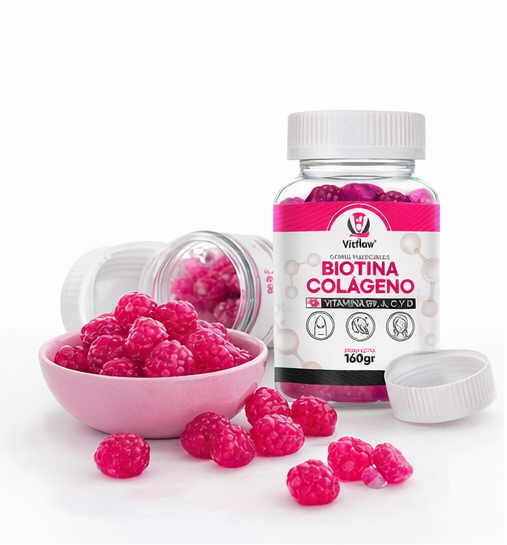 Vitflow® Gummies Biotina + Colágeno